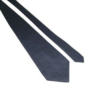 DKNY Silk Blue Grid Men Necktie 54" x 3.5" Formal Business Accessory Dad Gift
